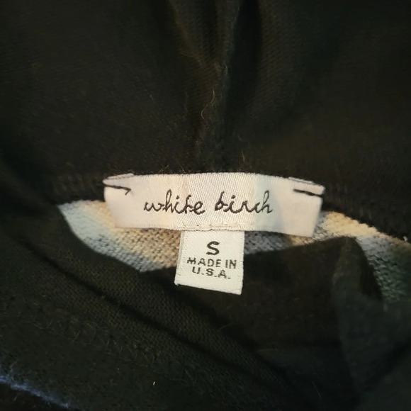 WHITE BIRCH Double Hood Stripe Plaid Hoodie Sweater SIZE Small - Picture 7 of 9